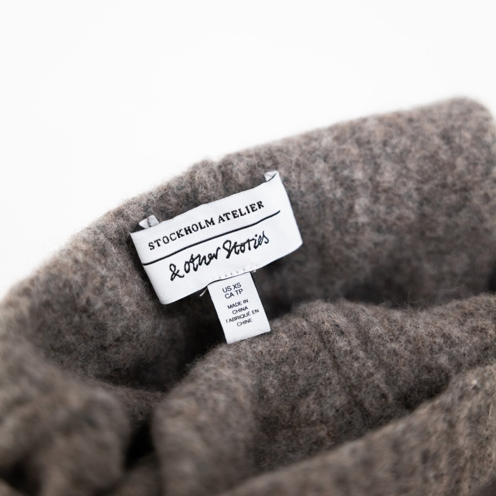 & Other Stories Wool and Yak Hair Crop Sweater